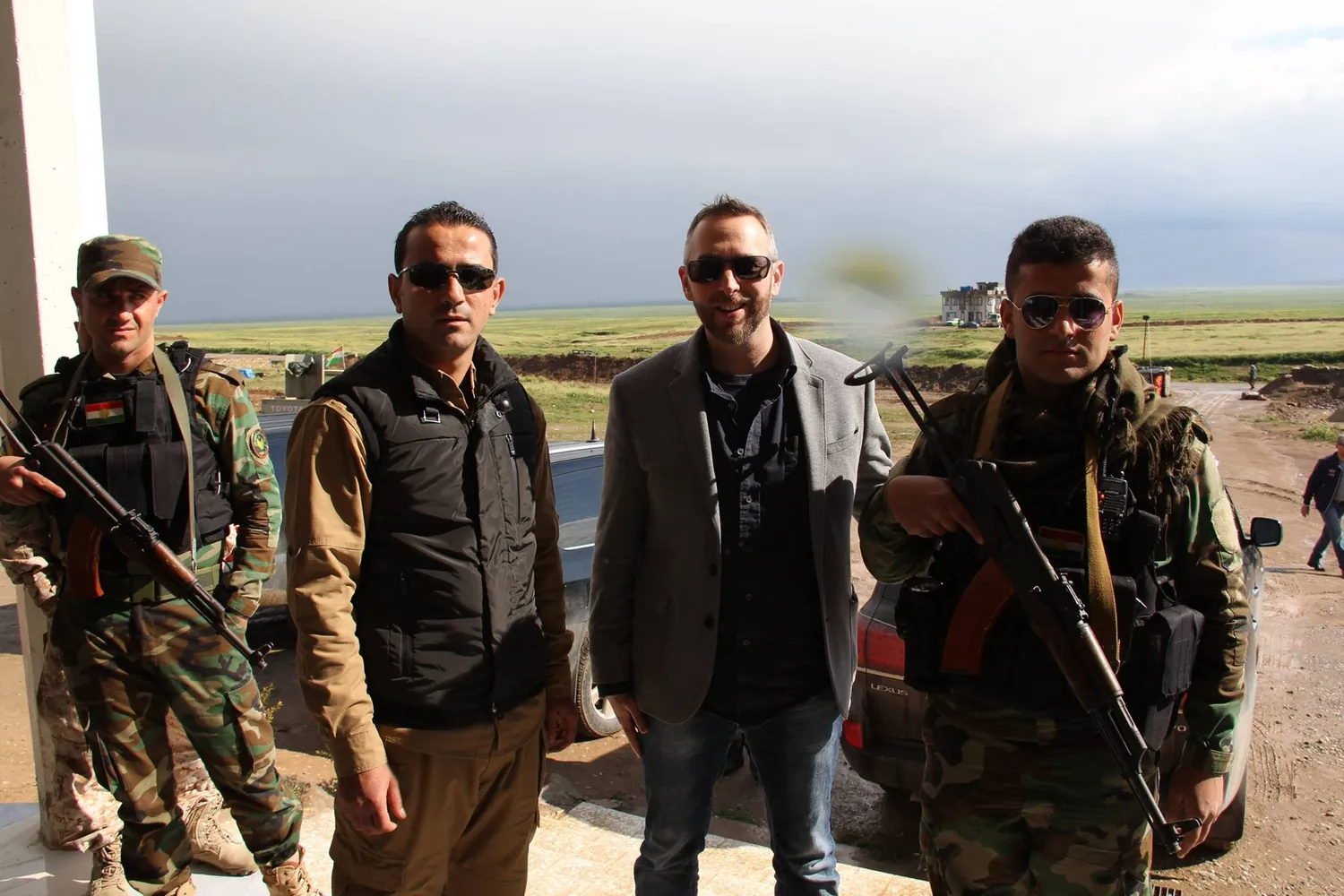 Chris Atkins working in Iraqi Kurdistan