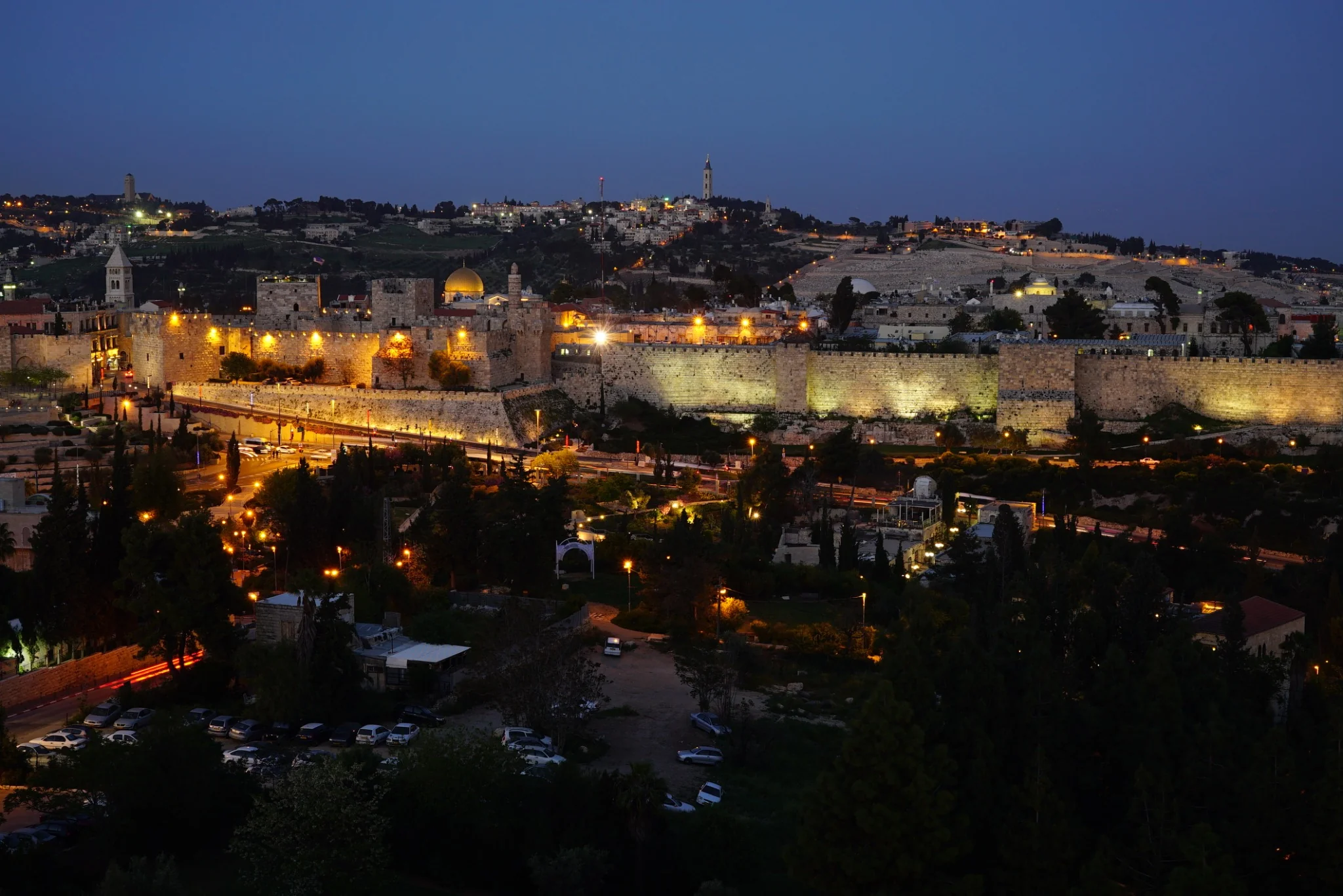 Jerusalem at night