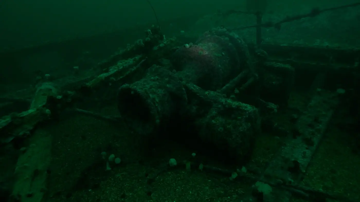 Bell Island wreck machinery