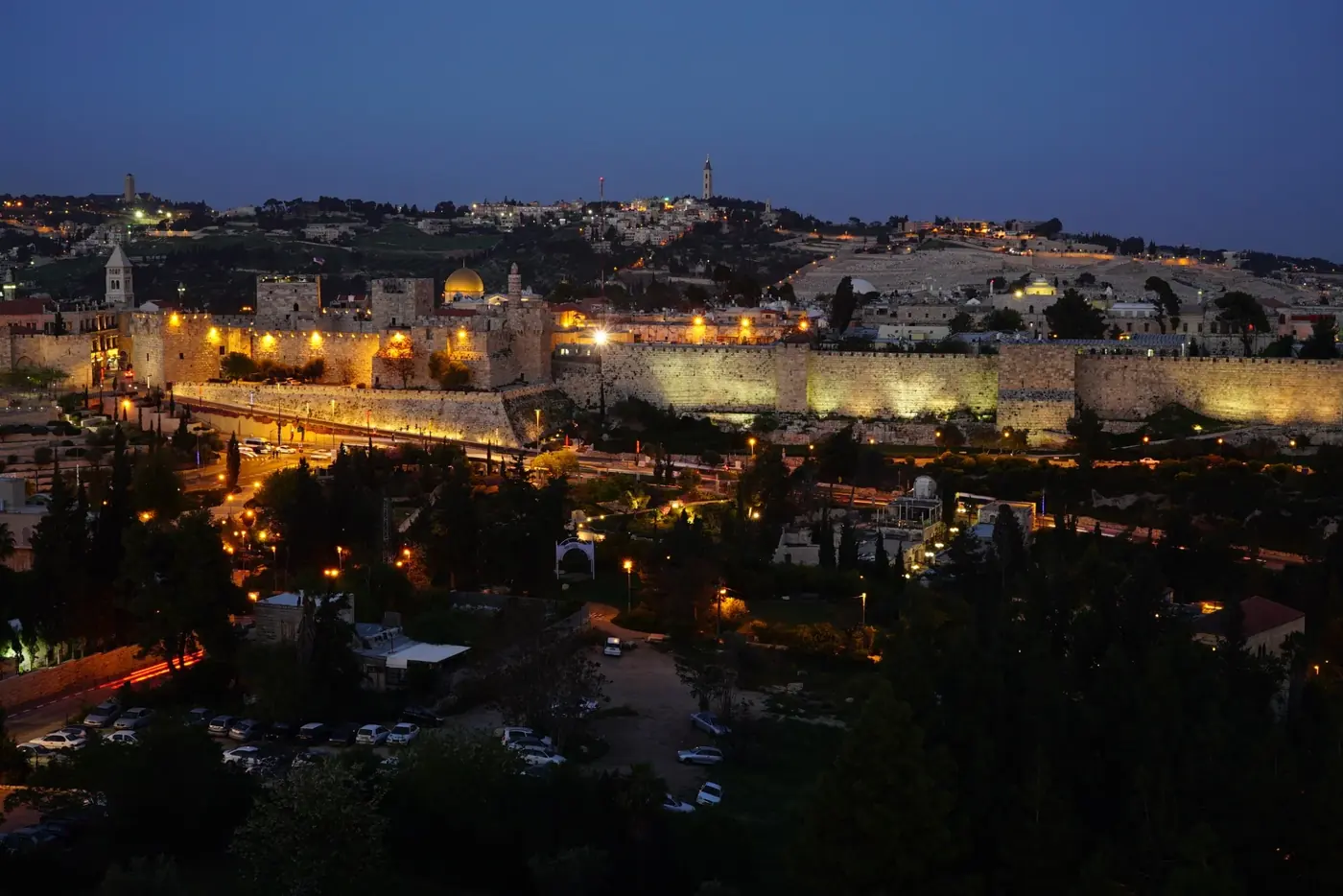 Jerusalem at night