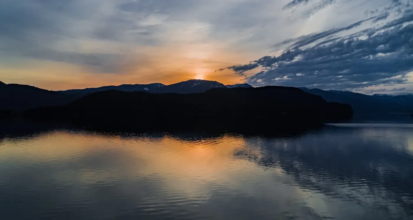 Mountain sunset