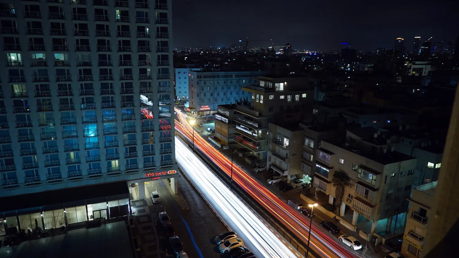 Tel Aviv at night